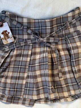 Sincerely Jules plaid mini skirt - NWT